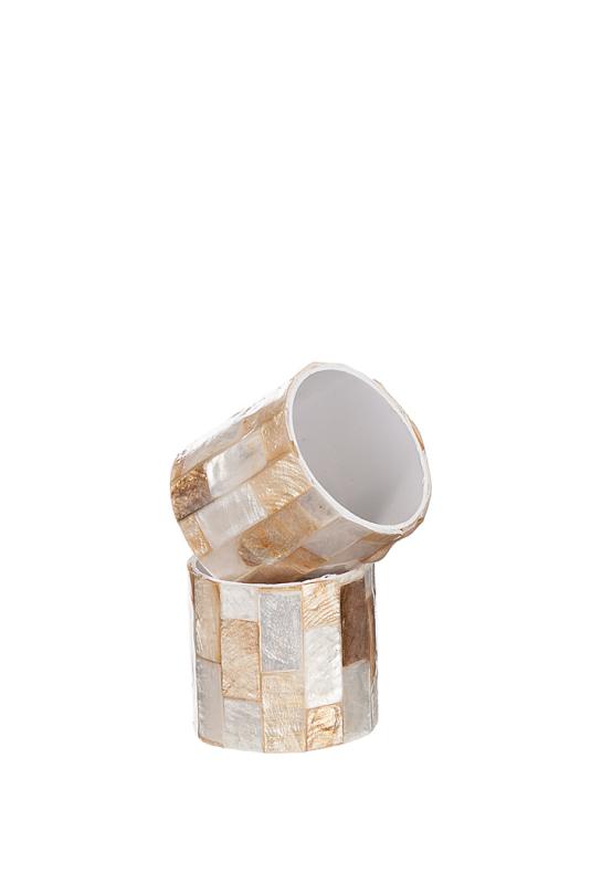 Pärlemo Servettring Guld