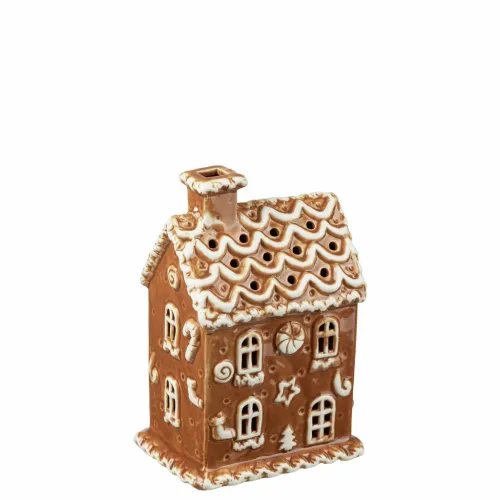 Pepparkakshus Led Brun