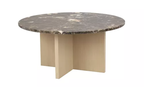 Brooksville Soffbord Brun/vitpigmenterad