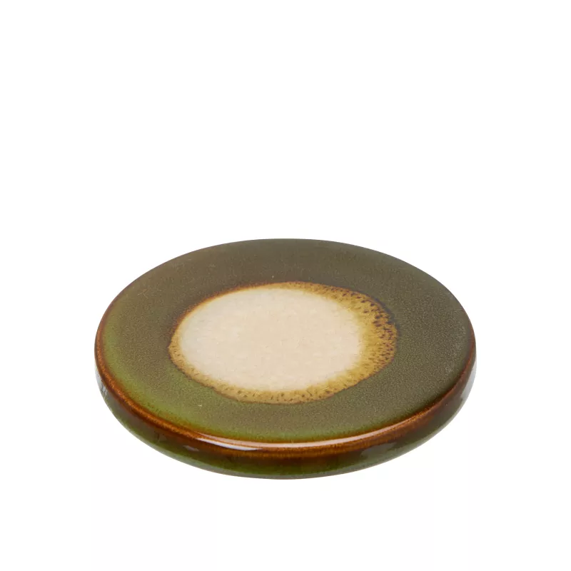 Nawal Glasunderlägg Grönmelerad