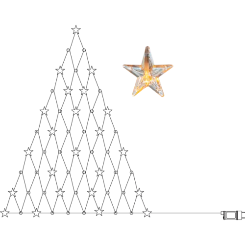 Star Curtain Väggdekoration LED