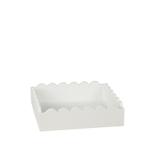 Bricka I Trä Vit