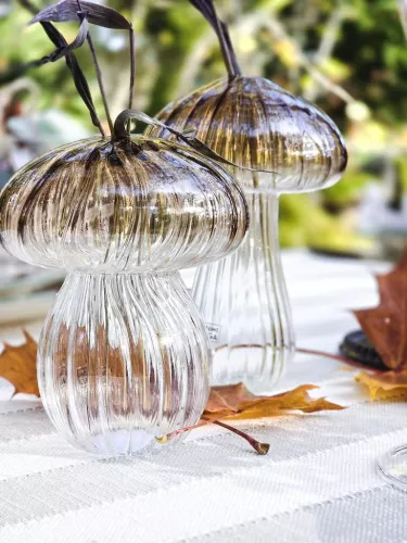 Svamp Dekorationsvas Brun