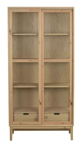 Hazelton Vitrinskåp Ek