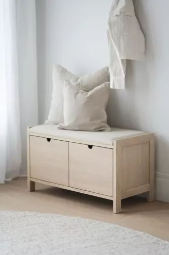 Hillmond Bänk Vitpigmenterad