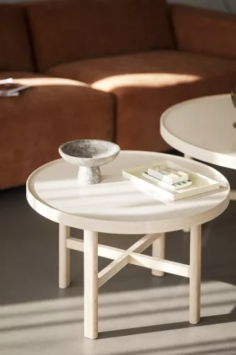 Marsden Soffbord Beige/vitpigmenterad