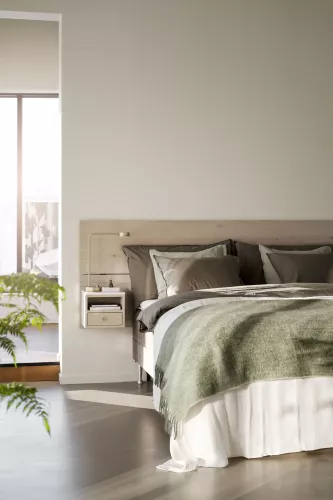 Whitmore Sänggavel Vitpigmenterad