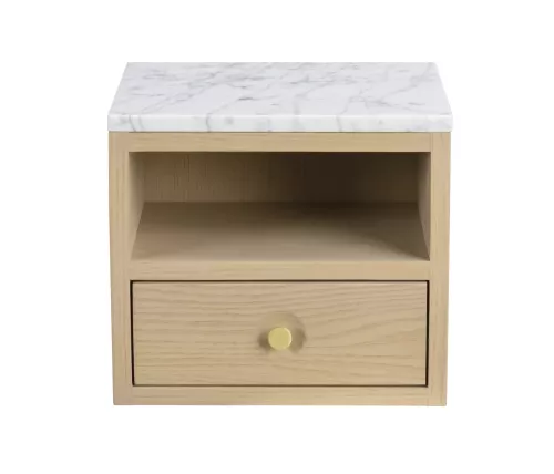 Whitmore Sängbord Vitpigmenterad