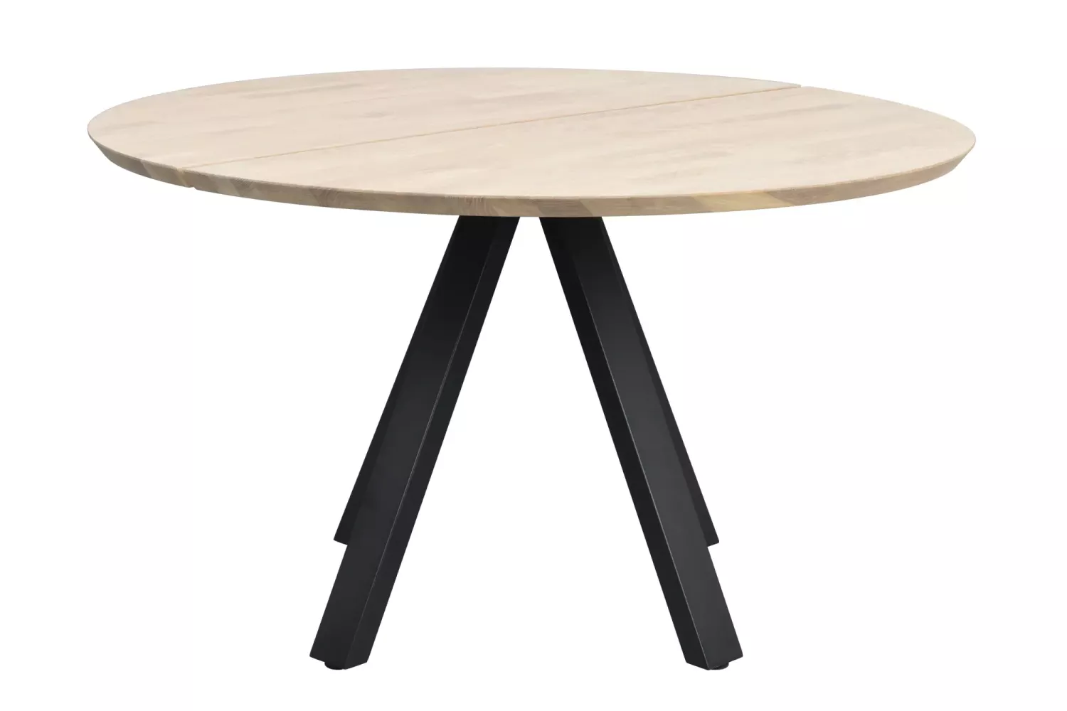 Carradale Matbord V-ben Vitpigmenterad/svart
