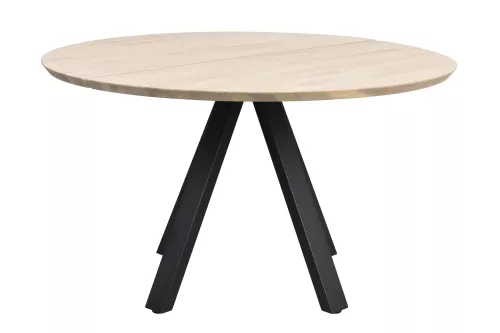 Carradale Matbord V-ben Vitpigmenterad/svart