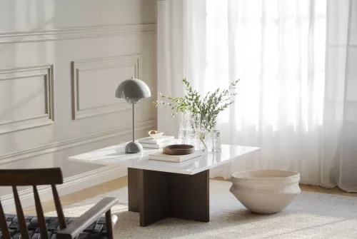 Brooksville Soffbord Vit/brun