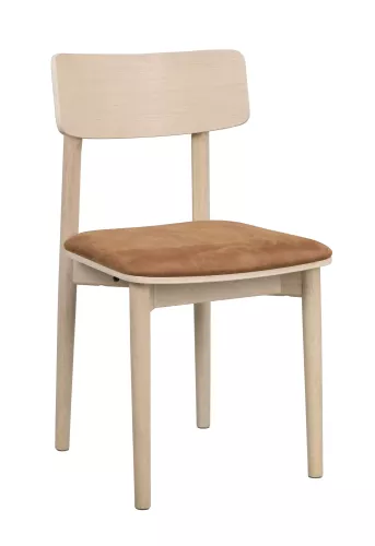 Wolcott Stol Vitpigmenterad/Brun