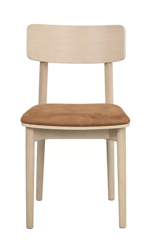 Wolcott Stol Vitpigmenterad/Brun