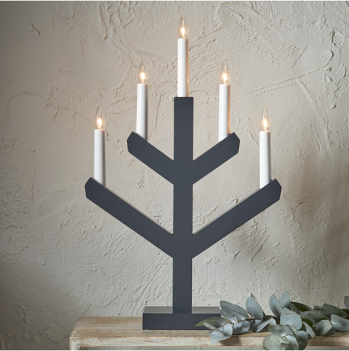 Vinga Ljusstake Grafitgrå