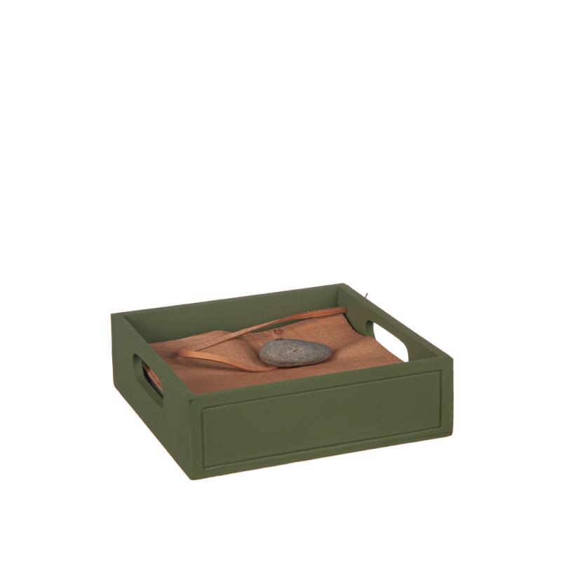 Servetthållare med sten Grön