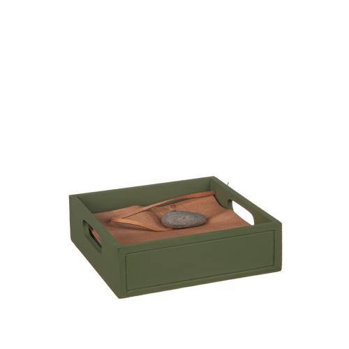 Servetthållare med sten Grön