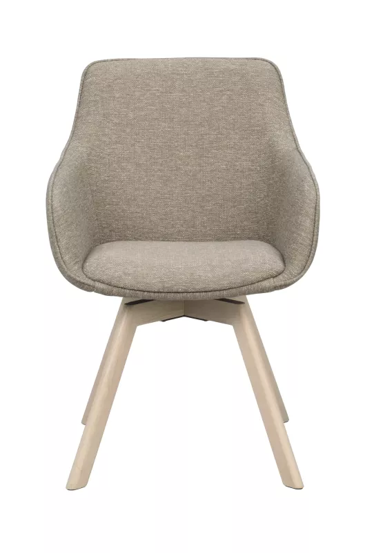 Alison Karmstol Mörkbeige/Vitpigmenterad