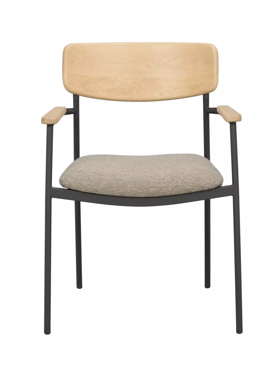 Maymont Karmstol Ek/Mörkbeige/Svart