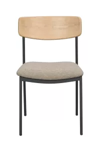 Maymont Stol Ek/Mörkbeige/Svart