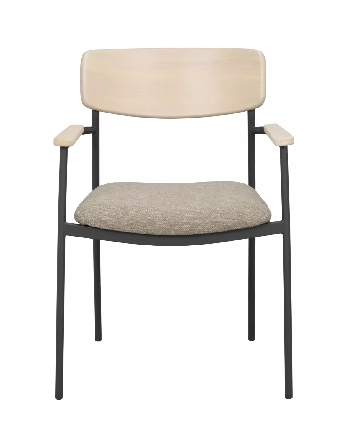 Maymont Karmstol Vitpigmenterad/Mörkbeige/Svart