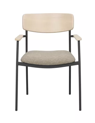 Maymont Karmstol Vitpigmenterad/Mörkbeige/Svart