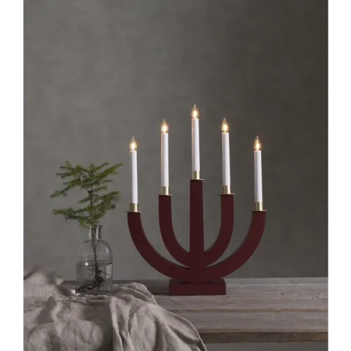 Ljusstake Eli Röd