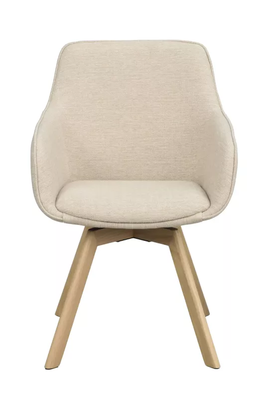 Alison Karmstol Ljusbeige/Ek