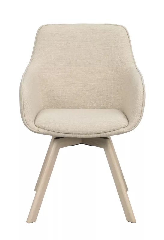 Alison Karmstol Ljusbeige/Vitpigmenterad
