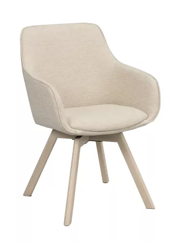 Alison Karmstol Ljusbeige/Vitpigmenterad