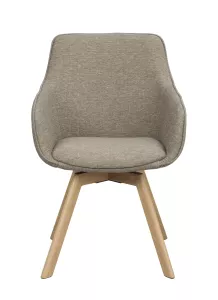 Alison Karmstol Mörkbeige/Ek