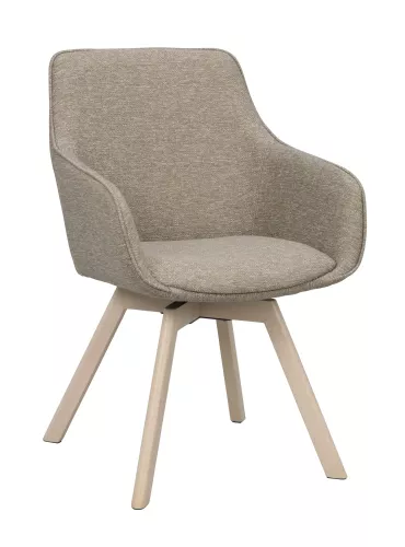 Alison Karmstol Mörkbeige/Vitpigmenterad