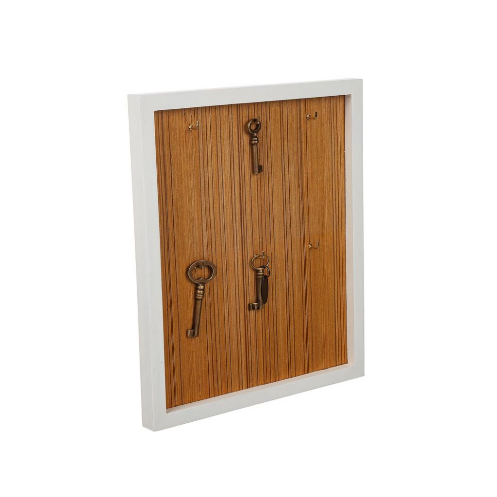 Nyckeltavla Trä/Vit