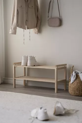 Confetti Skoställ Vitpigmenterad