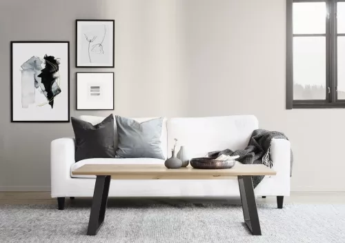 Melville Soffbord Vitpigmenterad/svart