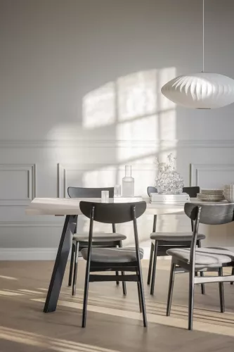 Fred Matbord Vitpigmenterad/svart