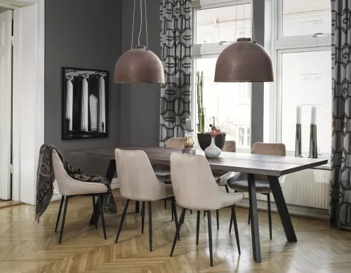 Fred Matbord Mörkbrun/svart