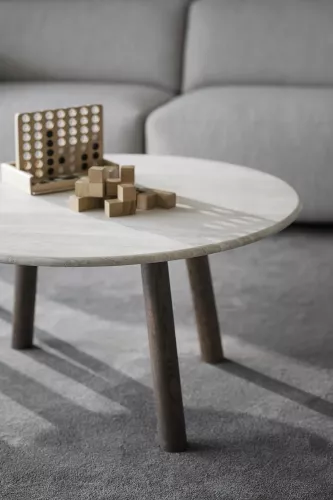 Taransay Soffbord Beige/brun