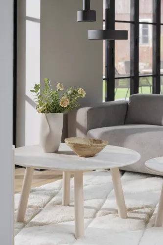 Taransay Soffbord Beige/vitpigmenterad