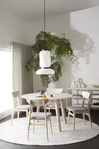 Taransay Matbord Beige Vitpigmenterad