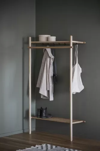 Milford Klädställning Vitpigmenterad