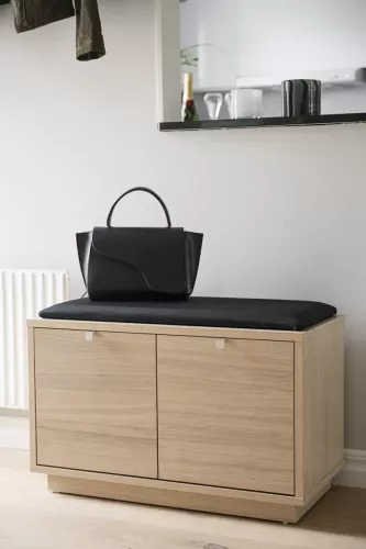 Confetti Bänk Vitpigmenterad - Svart