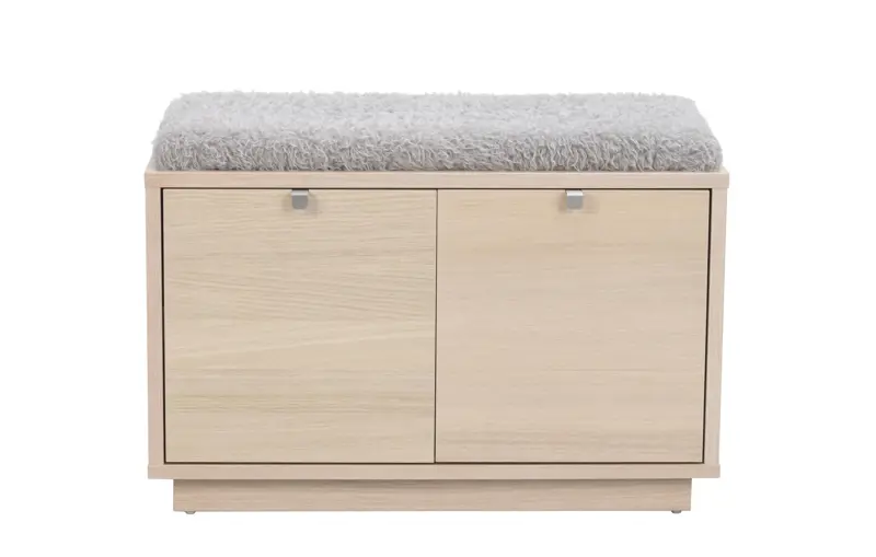 Confetti Bänk Vitpigmenterad - Ljusgrå