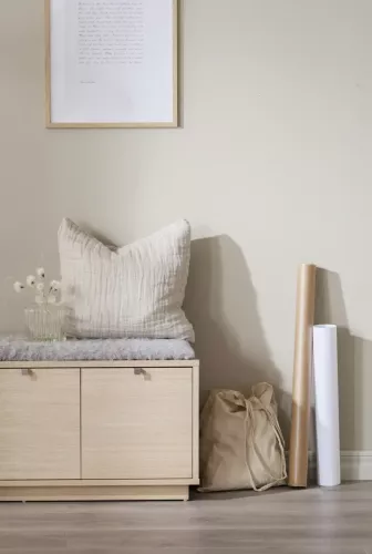 Confetti Bänk Vitpigmenterad - Ljusgrå