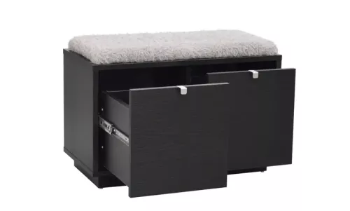 Confetti Bänk Svart - Ljusgrå