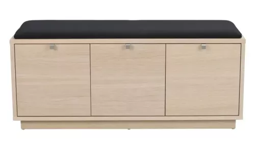 Confetti Bänk Vitpigmenterad - Svart