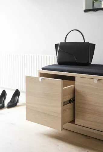 Confetti Bänk Vitpigmenterad - Svart