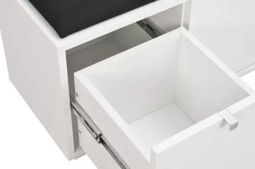 Confetti Bänk Vit - Svart