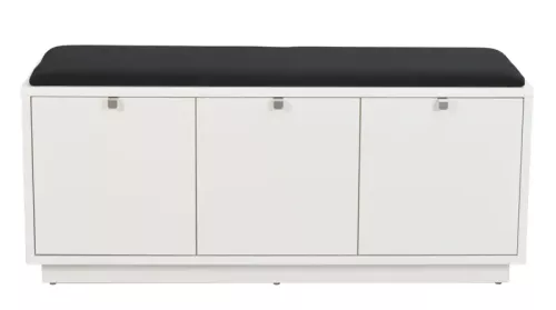 Confetti Bänk Vit - Svart