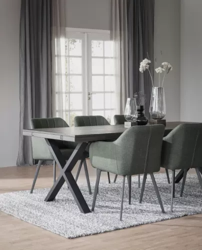 Brooklyn Matbord Mörkbrun