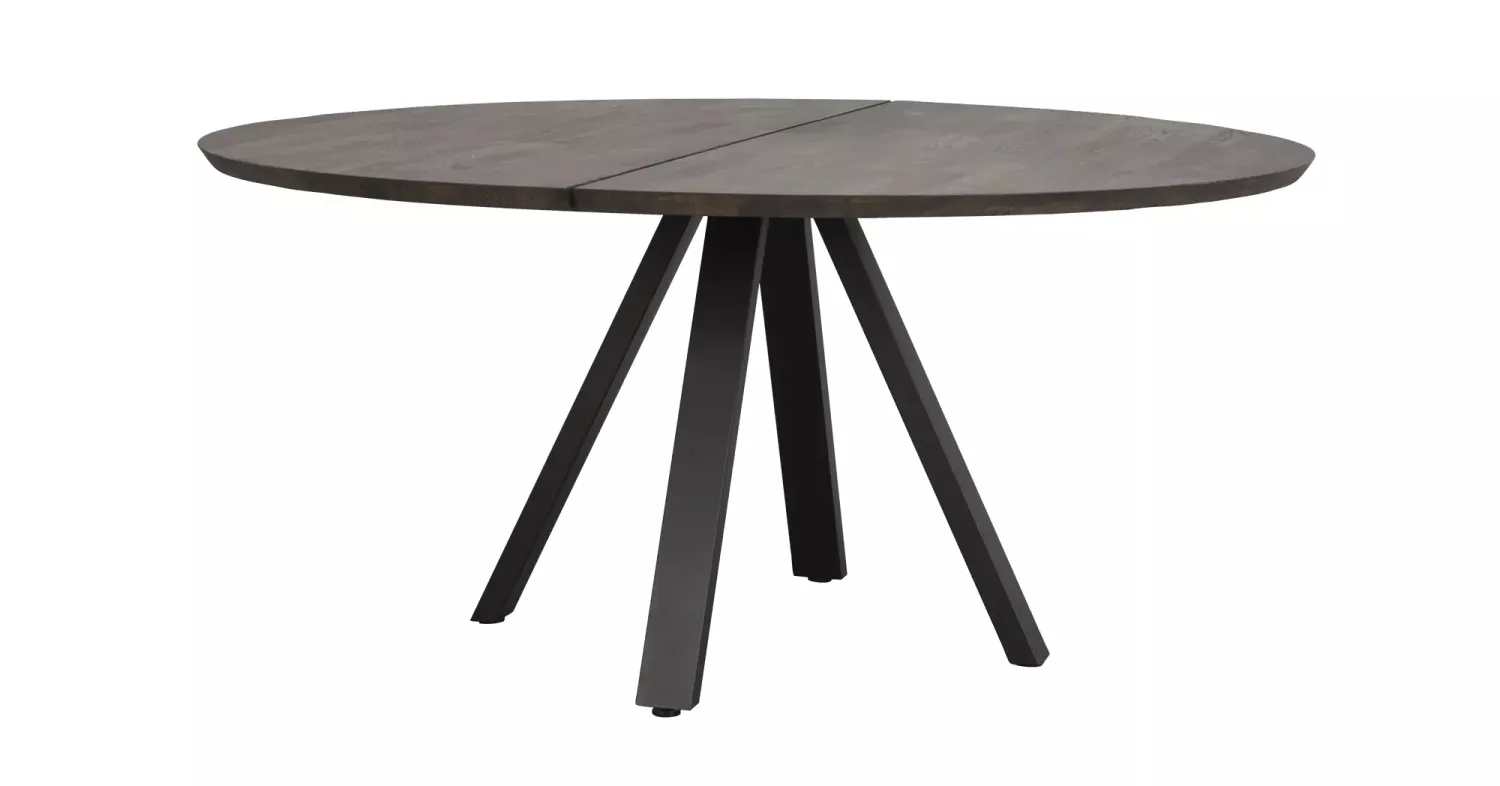 Carradale Matbord V-ben Brun/svart